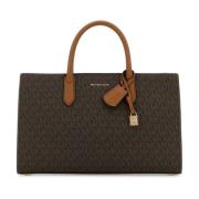 Scarlett Canvas Handtas Michael Kors , Brown , Dames