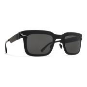 Roestvrijstalen zonnebril met UV-bescherming Mykita , Black , Heren