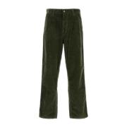 Corduroy Single Knee Pant Carhartt Wip , Green , Heren