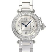 Pre-owned White Gold watches Cartier Vintage , Gray , Dames