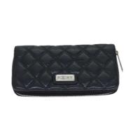 Pre-owned Leather wallets Chanel Vintage , Black , Dames