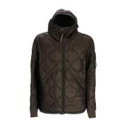 Gewatteerde Hoodie - Groen C.p. Company , Green , Heren