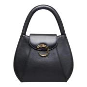 Pre-owned Leather handbags Cartier Vintage , Black , Dames