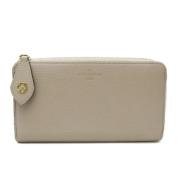 Pre-owned Leather wallets Louis Vuitton Vintage , Beige , Dames