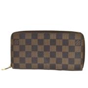 Pre-owned Canvas wallets Louis Vuitton Vintage , Brown , Dames