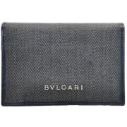 Pre-owned Canvas wallets Bvlgari Vintage , Gray , Heren