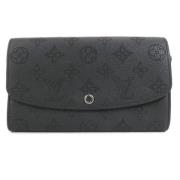 Pre-owned Leather wallets Louis Vuitton Vintage , Black , Dames