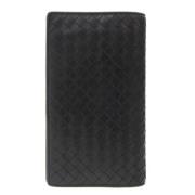 Pre-owned Leather wallets Bottega Veneta Vintage , Black , Dames