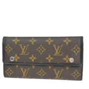 Pre-owned Canvas wallets Louis Vuitton Vintage , Brown , Dames