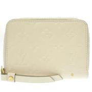 Pre-owned Canvas wallets Louis Vuitton Vintage , White , Dames