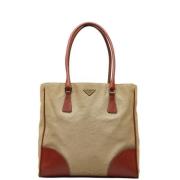 Pre-owned Canvas prada-bags Prada Vintage , Brown , Dames