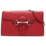 Pre-owned Leather gucci-bags Gucci Vintage , Red , Dames