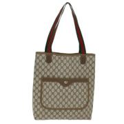 Pre-owned Canvas gucci-bags Gucci Vintage , Beige , Dames