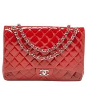 Pre-owned Leather chanel-bags Chanel Vintage , Red , Dames