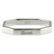 Pre-owned White Gold rings Gucci Vintage , Gray , Unisex