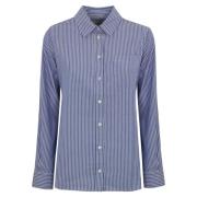 Gestreept katoenen Oxford-overhemd Max Mara Weekend , Blue , Dames