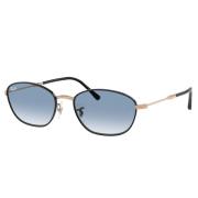 Metalen Frame Zonnebril Blauwe Gradiënt Lenzen Ray-Ban , Black , Unise...