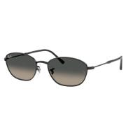 Zwarte en gouden zonnebril met grijze gradient Ray-Ban , Black , Unise...