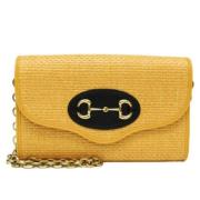 Pre-owned Leather gucci-bags Gucci Vintage , Yellow , Dames