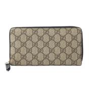 Pre-owned Canvas wallets Gucci Vintage , Beige , Unisex