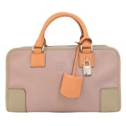 Pre-owned Leather handbags Loewe Pre-owned , Pink , Dames