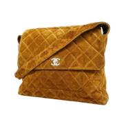 Pre-owned Suede chanel-bags Chanel Vintage , Brown , Dames