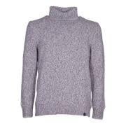 Grijze Gebreide Trui Aw24 Fay , Gray , Heren