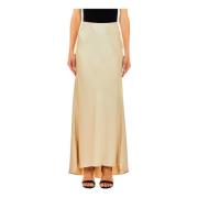 Lange Bias Gesneden Rok Liu Jo , Beige , Dames