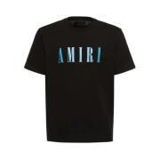 Core Logo T-shirt Amiri , Black , Heren