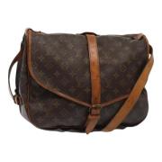 Pre-owned Canvas louis-vuitton-bags Louis Vuitton Vintage , Brown , Da...