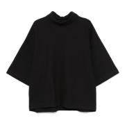 Zwarte Gebreide Hoge Hals Shirt Fear Of God , Black , Heren