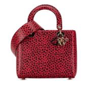 Pre-owned Leather dior-bags Dior Vintage , Red , Dames