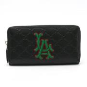 Pre-owned Leather wallets Gucci Vintage , Black , Unisex