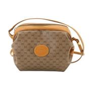 Pre-owned Canvas gucci-bags Gucci Vintage , Beige , Dames