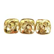 Pre-owned Metal chanel-jewelry Chanel Vintage , Yellow , Dames