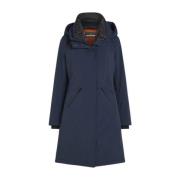 Lange Waterdichte Parka Evanna Model Creenstone , Blue , Dames