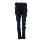 Slim Fit Blauwe Jeans voor Heren Diesel , Blue , Heren