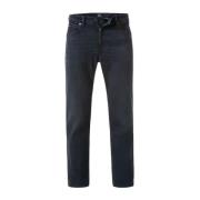 Regular Fit Denim Jeans Blauw Zwart Hugo Boss , Blue , Heren