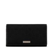 Pre-owned Canvas wallets Gucci Vintage , Black , Dames