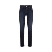 Slim Fit Blauwe Denim Jeans Jacob Cohën , Blue , Heren