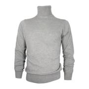 Slim Fit Cashmere Trui in Grijs Cashmere Company , Gray , Heren