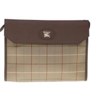 Pre-owned Canvas clutches Burberry Vintage , Brown , Dames