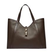 Stijlvolle Hobo Tas in Chocolade Furla , Brown , Dames