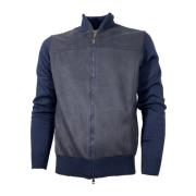 Blauwe Cashmere en Wol Vest Cashmere Company , Blue , Heren