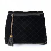 Pre-owned Leather chanel-bags Chanel Vintage , Black , Dames