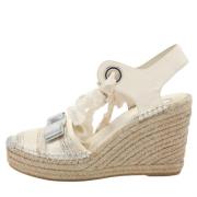 Pre-owned Fabric sandals Salvatore Ferragamo Pre-owned , Beige , Dames