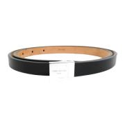 Pre-owned Leather belts Louis Vuitton Vintage , Black , Heren