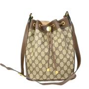 Pre-owned Canvas gucci-bags Gucci Vintage , Beige , Dames