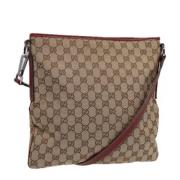 Pre-owned Canvas gucci-bags Gucci Vintage , Beige , Dames