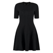 Uitlopende Jacquard Gebreide Mini-Jurk Givenchy , Black , Dames